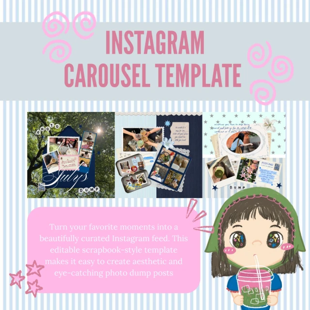Memory Dump Scrapbook Template