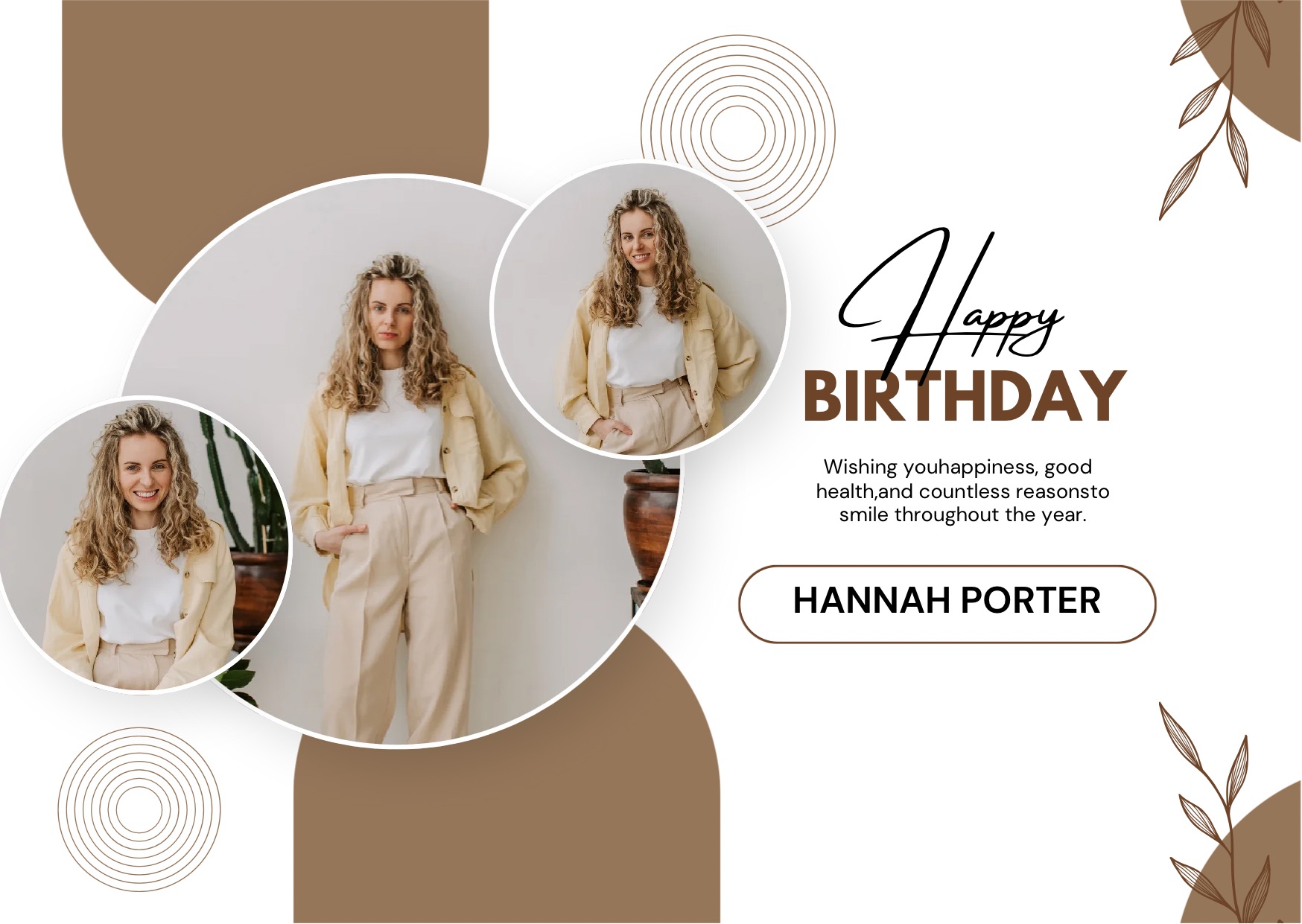 Editable Birthday card