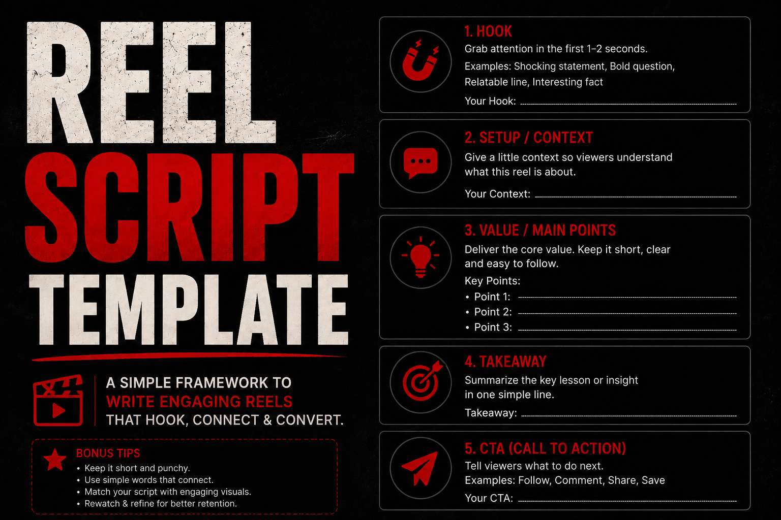 Reel Script Template