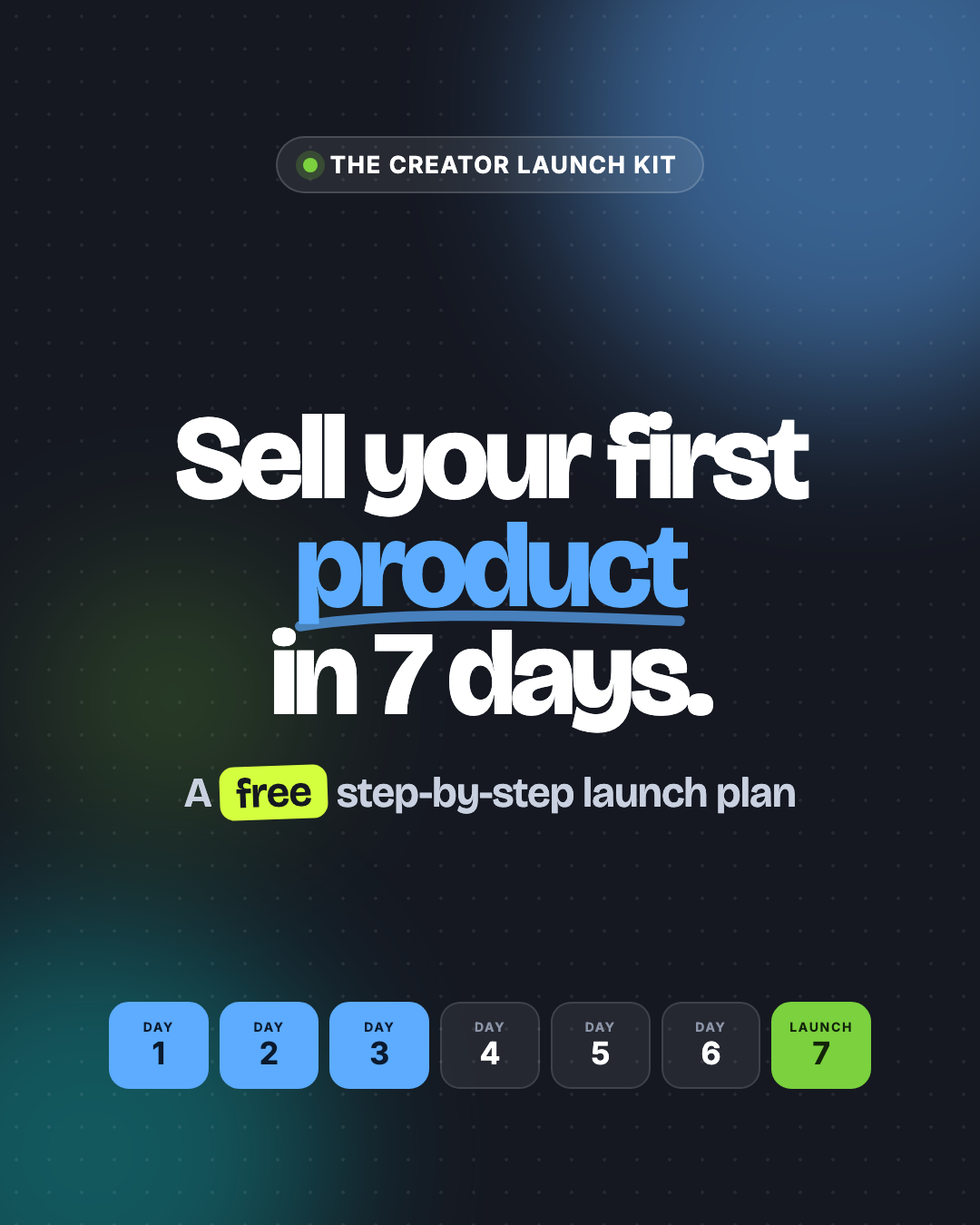 The Creator Launch Kit: Sell Your First Digital Product in 7 Days